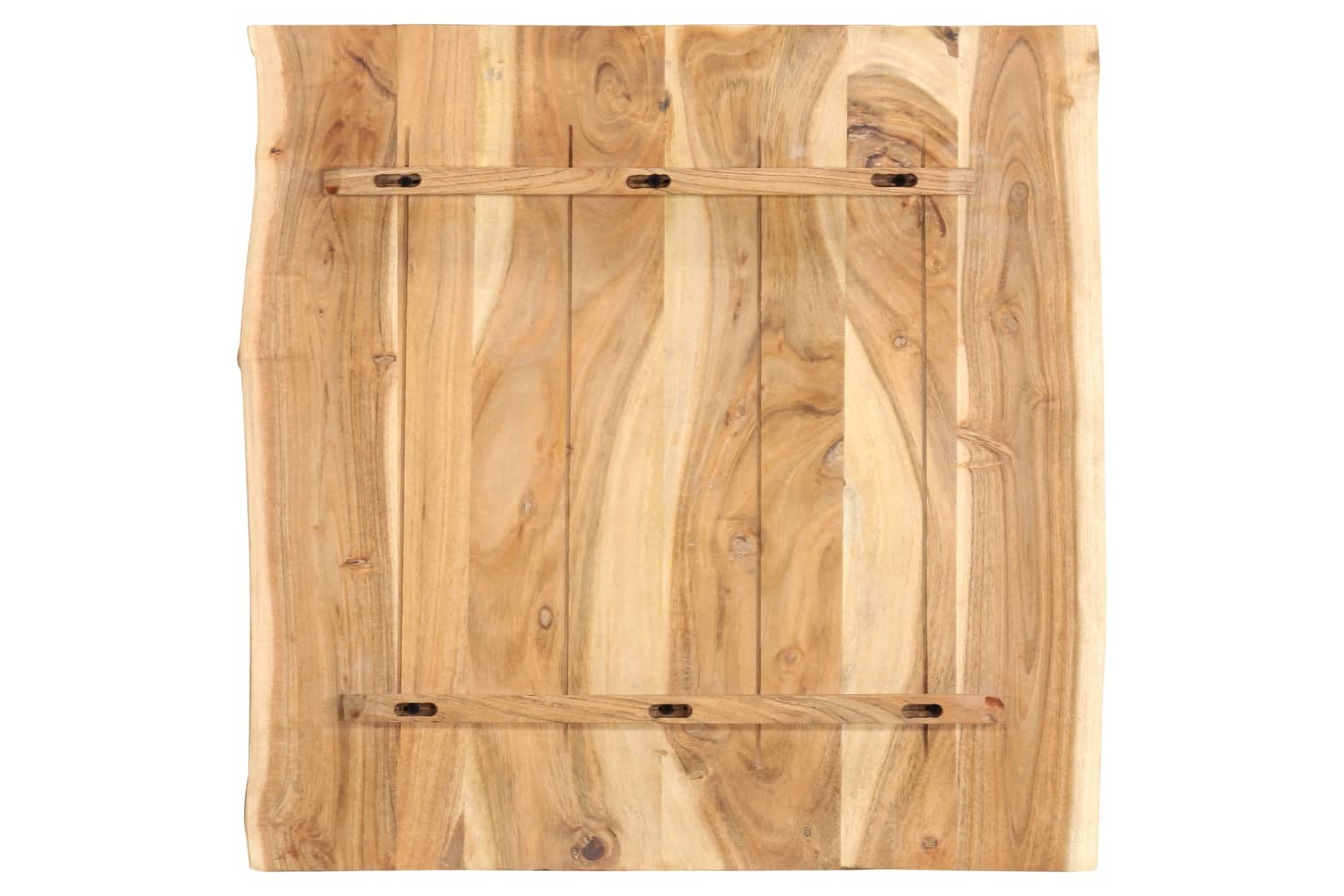 Bordsskiva massivt akaciaträ 58x(50-60)x2,5 cm – Brun