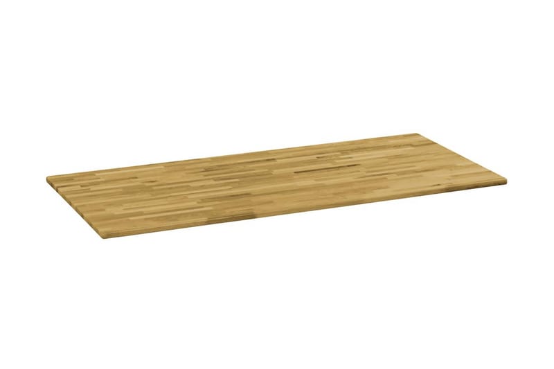 Bordsskiva massivt ekträ rektangulär 23 mm 120x60 cm - Brun - Möbler - Tillbehör & accessoarer - Bordstillbehör - Bordsskiva