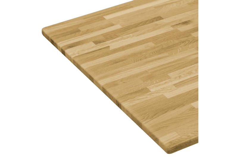 Bordsskiva massivt ekträ rektangulär 23 mm 120x60 cm - Brun - Möbler - Tillbehör & accessoarer - Bordstillbehör - Bordsskiva