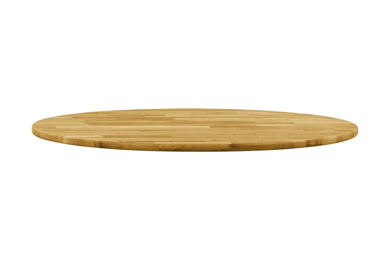 Bordsskiva massivt ekträ rund 23 cm 600 mm - Brun - Möbler - Tillbehör & accessoarer - Bordstillbehör - Bordsskiva