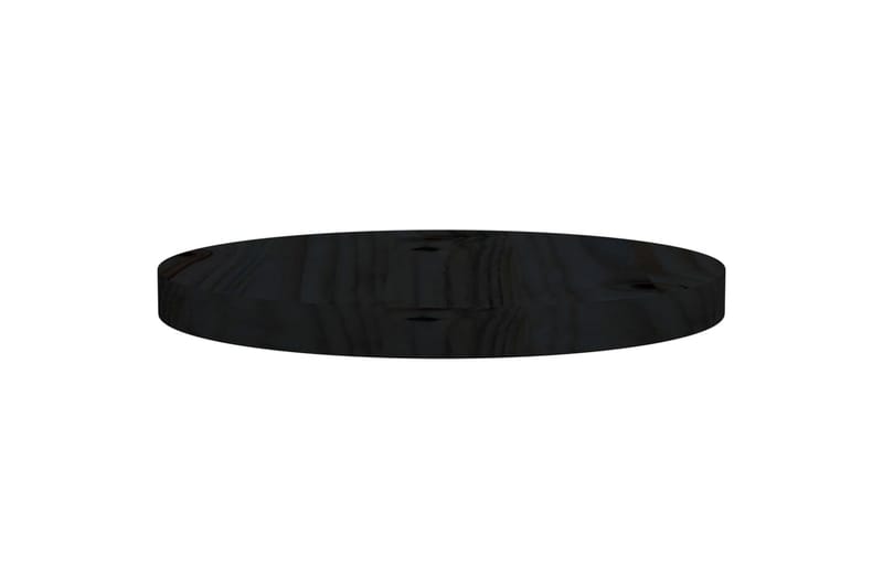 Bordsskiva svart 30x2,5 cm massiv furu - Svart - Bordsskiva