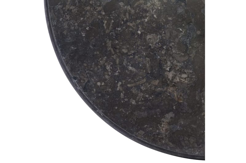 Bordsskiva svart Ã˜50x2,5 cm marmor - Svart - Bordsskiva