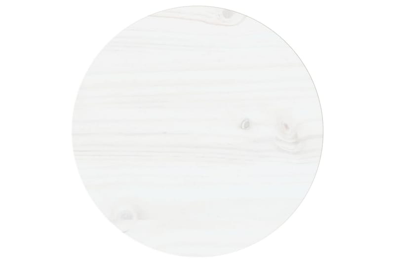 Bordsskiva vit 30x2,5 cm massiv furu - Vit - Möbler - Tillbehör & accessoarer - Bordstillbehör - Bordsskiva
