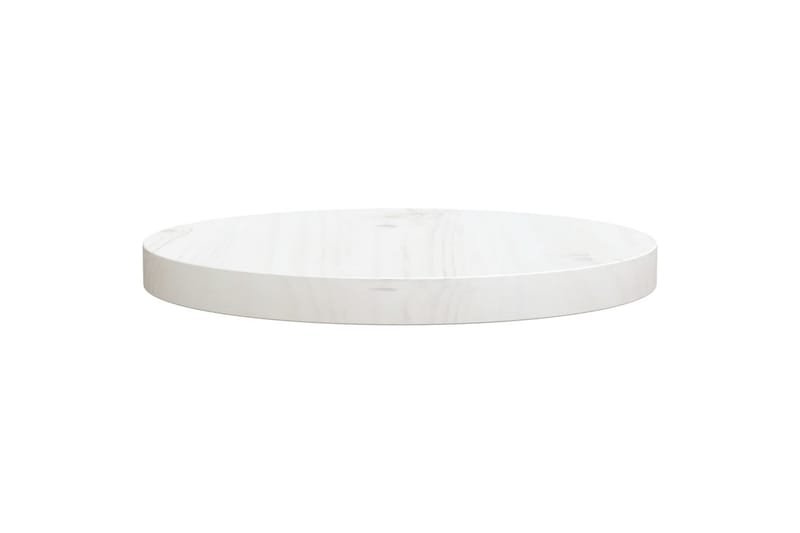 Bordsskiva vit 30x2,5 cm massiv furu - Vit - Möbler - Tillbehör & accessoarer - Bordstillbehör - Bordsskiva