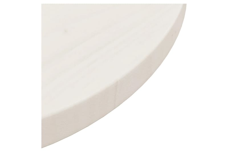 Bordsskiva vit 40x2,5 cm massiv furu - Vit - Möbler - Tillbehör & accessoarer - Bordstillbehör - Bordsskiva