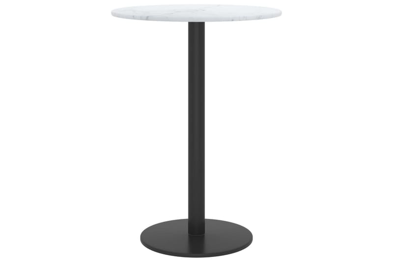 Bordsskiva vit Ã˜30x0,8 cm härdat glas med marmortextur - Vit - Möbler - Tillbehör & accessoarer - Bordstillbehör - Bordsskiva