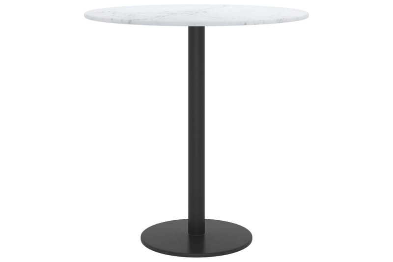 Bordsskiva vit Ã˜40x0,8 cm härdat glas med marmortextur - Vit - Möbler - Tillbehör & accessoarer - Bordstillbehör - Bordsskiva