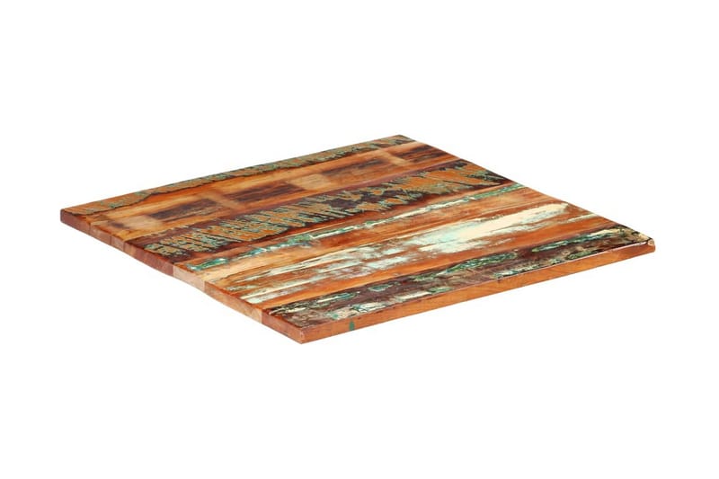 Fyrkantig bordsskiva 80x80 cm 25-27 mm massivt återvunnet tr - Flerfärgad - Möbler - Tillbehör & accessoarer - Bordstillbehör - Bordsskiva