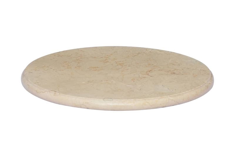 Bordsskiva gräddvit Ã˜50x2,5 cm marmor - Vit - Möbler - Tillbehör & accessoarer - Bordstillbehör - Bordsskiva