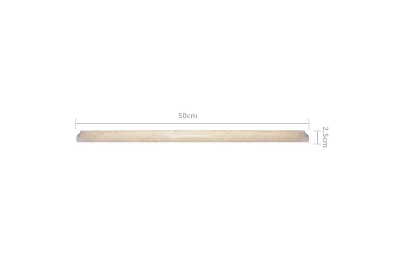 Bordsskiva gräddvit Ã˜50x2,5 cm marmor - Vit - Möbler - Tillbehör & accessoarer - Bordstillbehör - Bordsskiva
