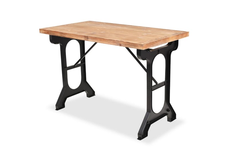 Matbord bordsskiva i massiv granträ 122x65x82 cm - Brun - Möbler - Tillbehör & accessoarer - Bordstillbehör - Bordsskiva