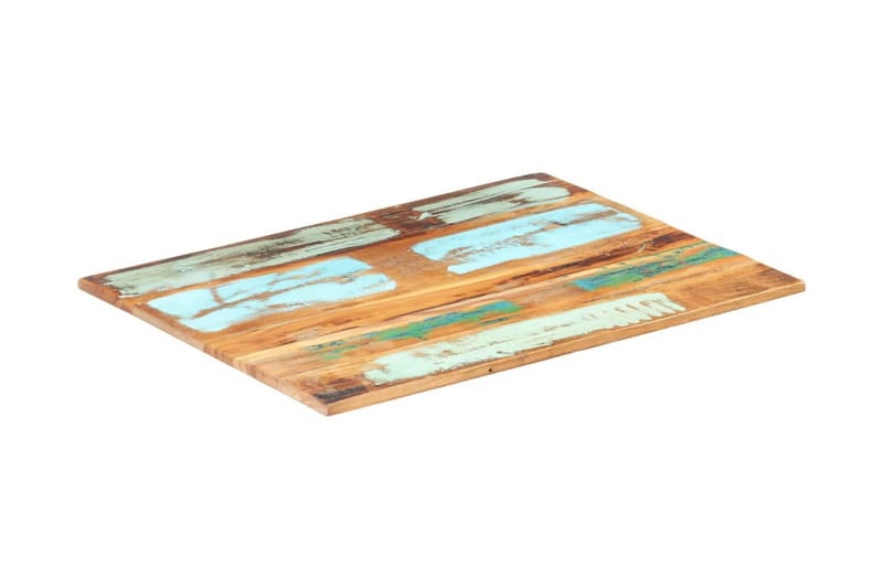 Rektangulär bordsskiva 60x80 cm 15-16 mm massivt återvunnet - Flerfärgad - Möbler - Tillbehör & accessoarer - Bordstillbehör - Bordsskiva