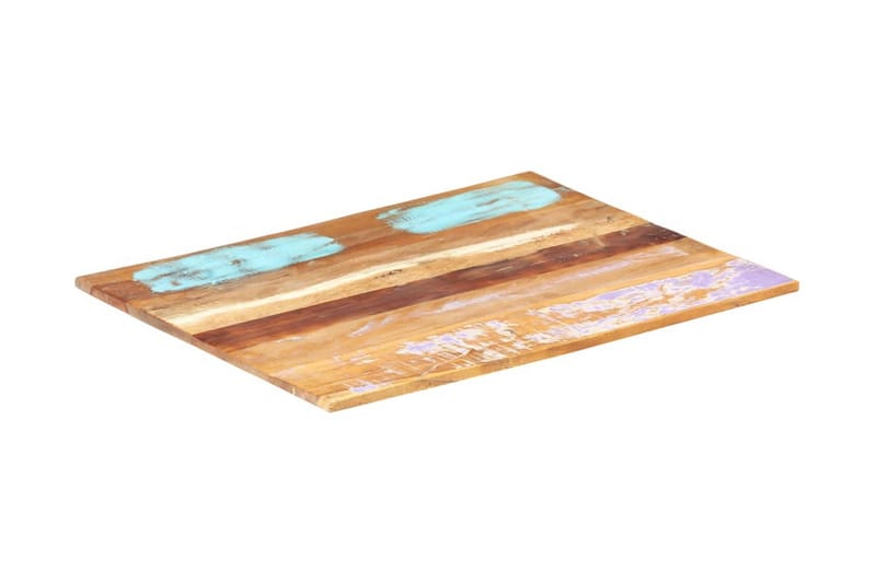 Rektangulär bordsskiva 60x80 cm 15-16 mm massivt återvunnet - Flerfärgad - Möbler - Tillbehör & accessoarer - Bordstillbehör - Bordsskiva