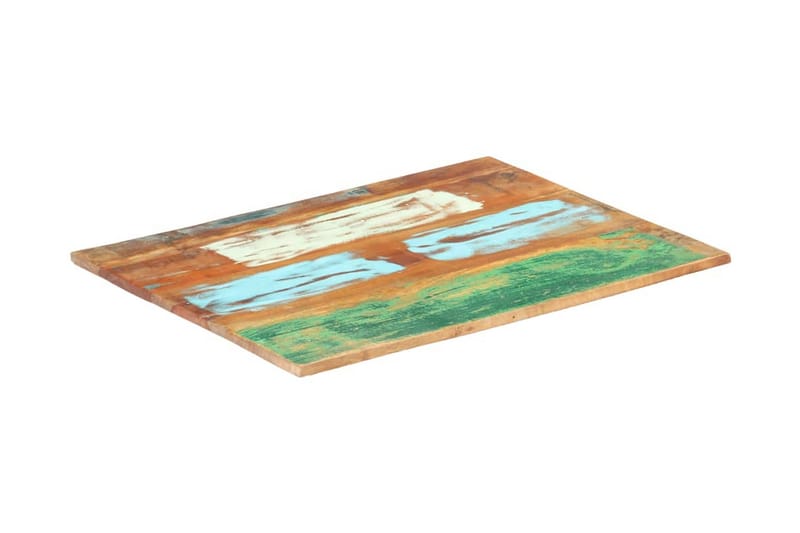 Rektangulär bordsskiva 60x80 cm 15-16 mm massivt återvunnet - Flerfärgad - Möbler - Tillbehör & accessoarer - Bordstillbehör - Bordsskiva
