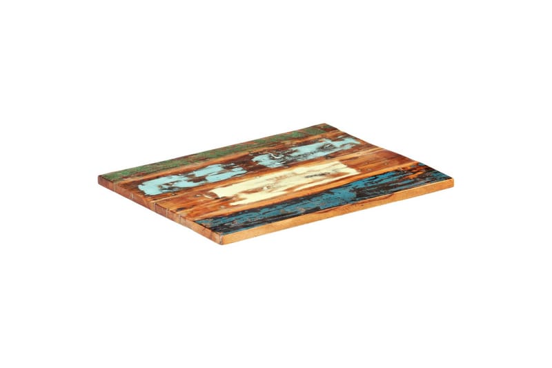Rektangulär bordsskiva 60x80 cm 25-27 mm massivt återvunnet - Flerfärgad - Möbler - Tillbehör & accessoarer - Bordstillbehör - Bordsskiva