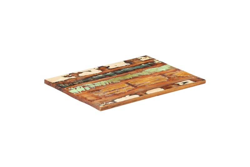 Rektangulär bordsskiva 60x80 cm 25-27 mm massivt återvunnet - Flerfärgad - Möbler - Tillbehör & accessoarer - Bordstillbehör - Bordsskiva