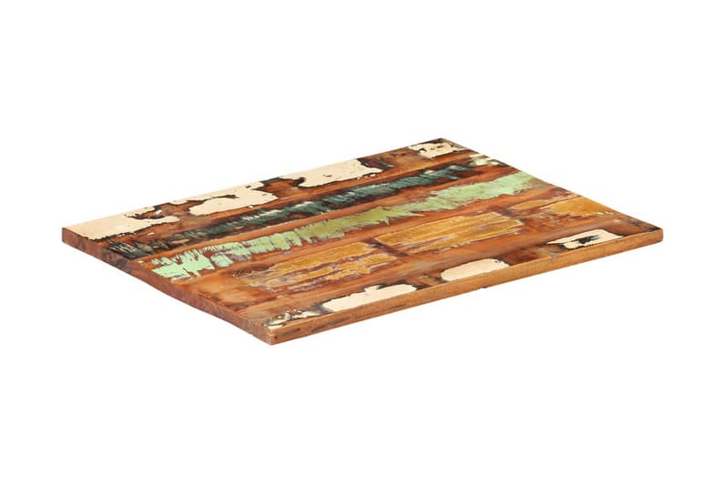 Rektangulär bordsskiva 60x90 cm 25-27 mm massivt återvunnet - Flerfärgad - Möbler - Tillbehör & accessoarer - Bordstillbehör - Bordsskiva