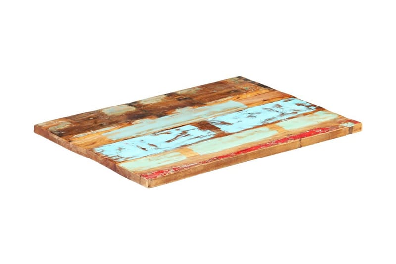 Rektangulär bordsskiva 60x90 cm 25-27 mm massivt återvunnet - Flerfärgad - Möbler - Tillbehör & accessoarer - Bordstillbehör - Bordsskiva