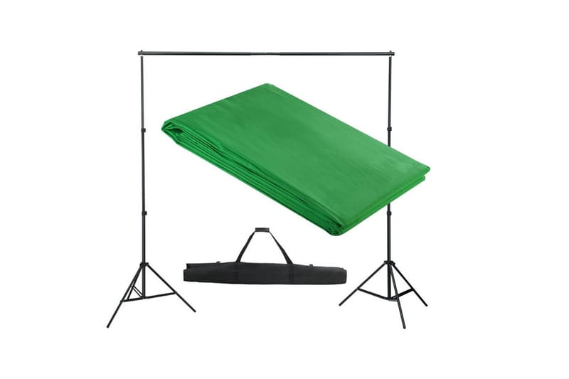 Stativ och fotobakgrund 300x300 cm grön - Grön - Möbler - Tillbehör & accessoarer - Bordstillbehör - Bordsskiva