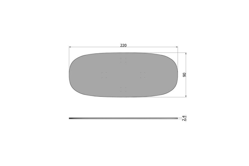 Bordsskiva Tablo Ek Oval - Obehandlad - Möbler - Tillbehör & accessoarer - Bordstillbehör - Bordsskiva