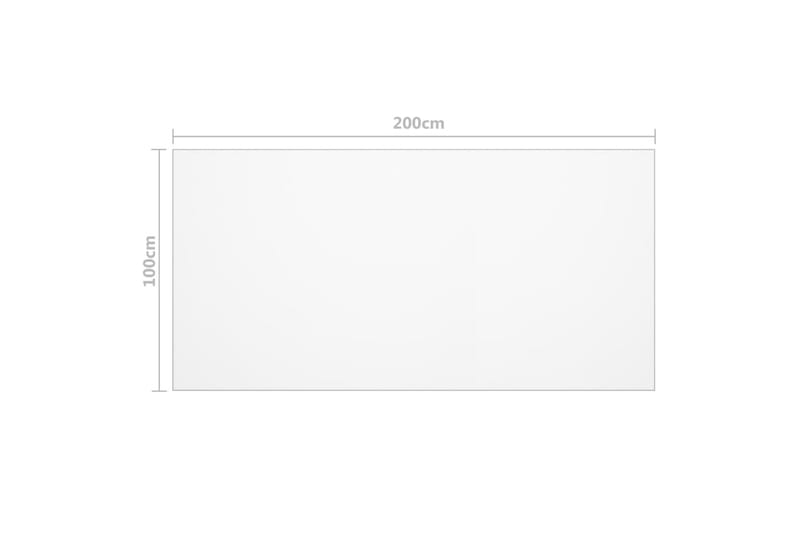 Bordsskydd genomskinligt 200x100 cm 2 mm PVC - Transparent - Möbler - Tillbehör & accessoarer - Bordstillbehör