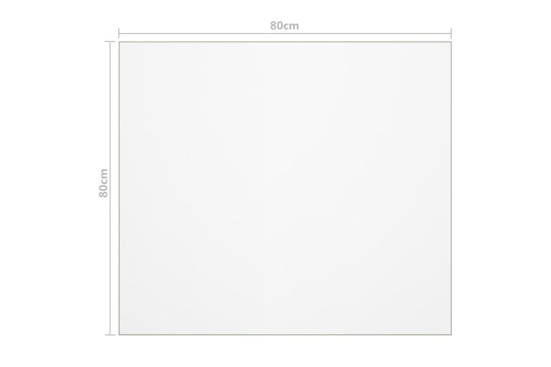 Bordsskydd genomskinligt 80x80 cm 2 mm PVC - Transparent - Bordstillbehör