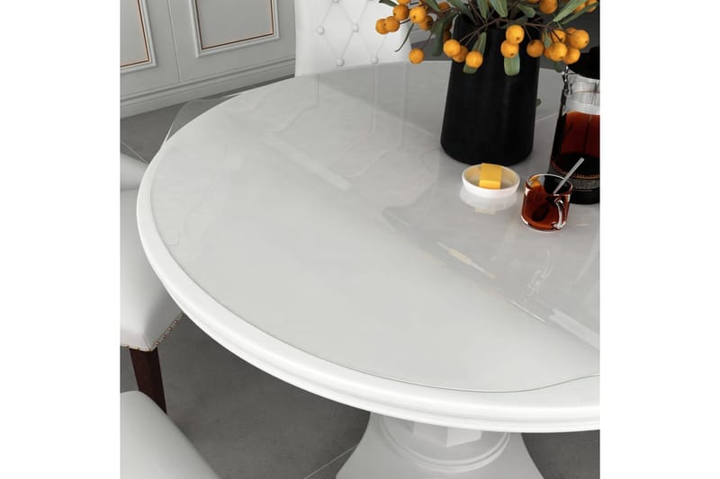 Bordsskydd genomskinligt Ã˜ 100 cm 2 mm PVC - Transparent - Möbler - Tillbehör & accessoarer - Bordstillbehör