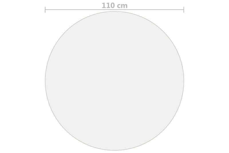 Bordsskydd genomskinligt Ã˜ 110 cm 2 mm PVC - Transparent - Möbler - Tillbehör & accessoarer - Bordstillbehör