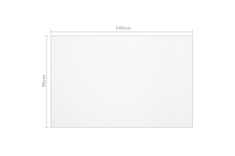 Bordsskydd matt 140x90 cm 2 mm PVC - Transparent - Möbler - Tillbehör & accessoarer - Bordstillbehör