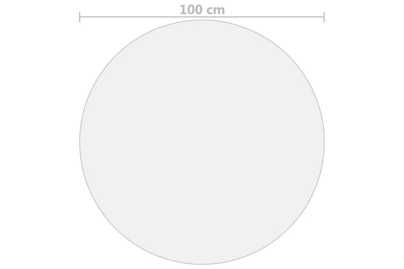 Bordsskydd matt Ã˜ 100 cm 2 mm PVC - Transparent - Möbler - Tillbehör & accessoarer - Bordstillbehör