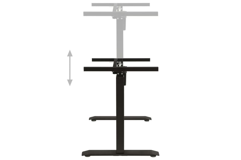 Justerbar skrivbordsram med en motor svart - Svart - Möbler - Tillbehör & accessoarer - Bordstillbehör