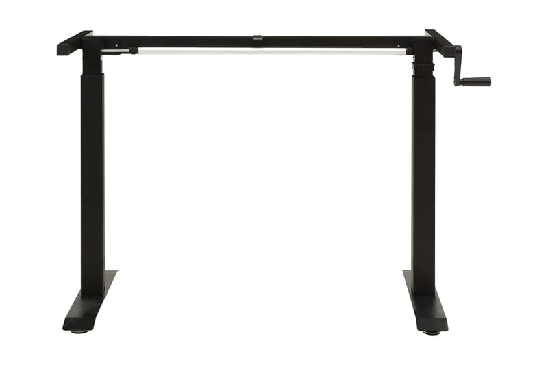Justerbar skrivbordsram med vev manuell svart - Svart - Bordstillbehör