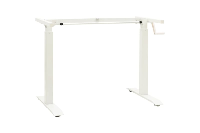 Justerbar skrivbordsram med vev manuell vit - Vit - Möbler - Tillbehör & accessoarer - Bordstillbehör