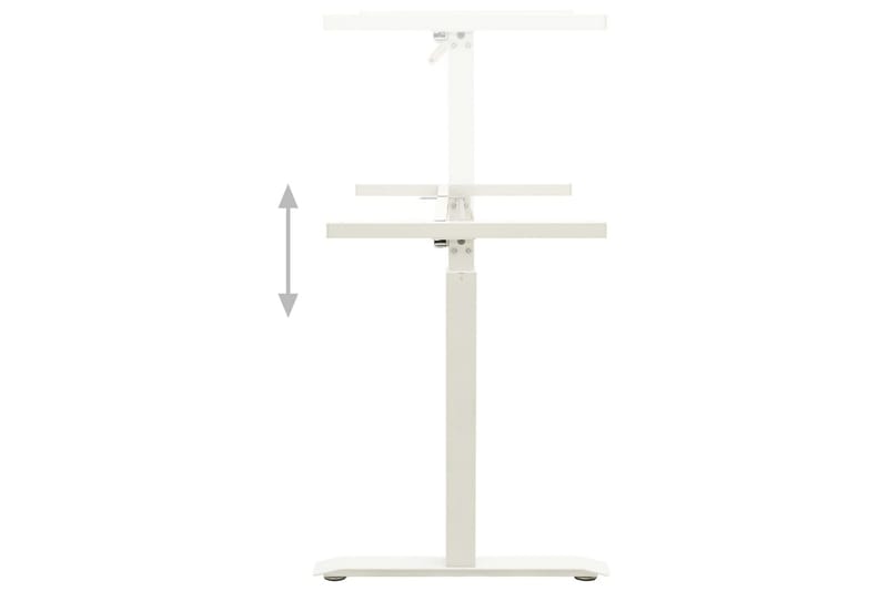 Justerbar skrivbordsram med vev manuell vit - Vit - Möbler - Tillbehör & accessoarer - Bordstillbehör