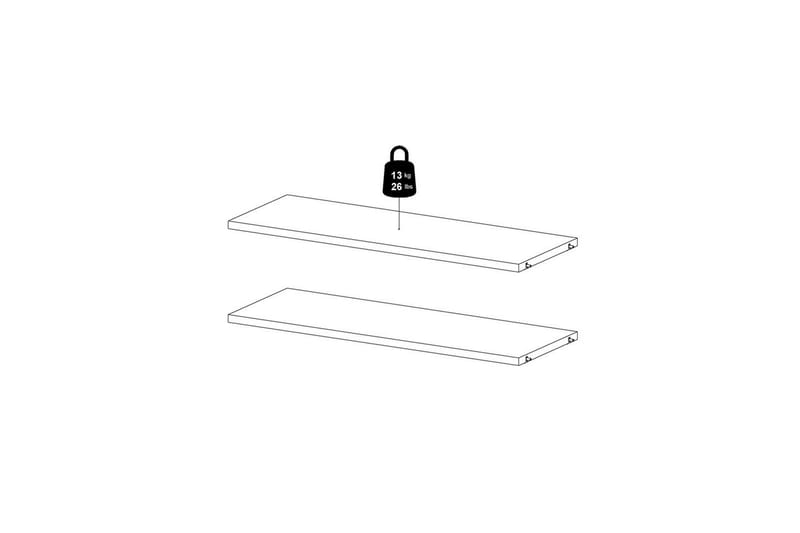 Trysil Hyllplan 75,4x26,45 cm - Vit - Möbler - Tillbehör & accessoarer - Bordstillbehör - Iläggsskiva