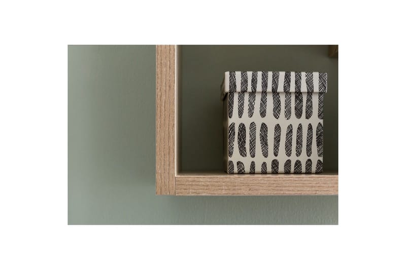 Vägghylla Wohnling melaminbelagd MDF, förvaringshylla, modern stil Sonoma - Sonoma - Förvaring - Hyllor - Bokhylla