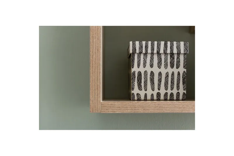 Vägghylla Wohnling melaminbelagd MDF, förvaringshylla, modern stil Sonoma - Sonoma - Förvaring - Hyllor - Bokhylla