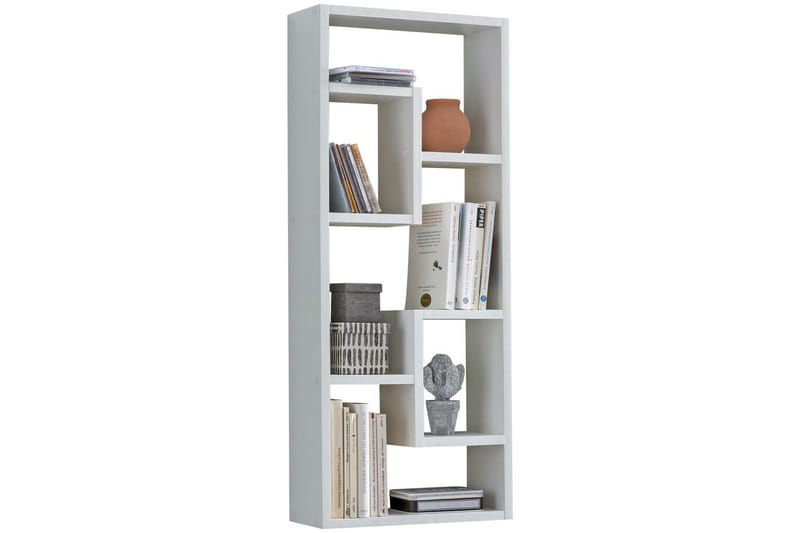 Vägghylla Wohnling melaminbelagd MDF, förvaringshylla, modern stil Vit - Vit - Möbler - Tillbehör & accessoarer - Bordstillbehör - Iläggsskiva