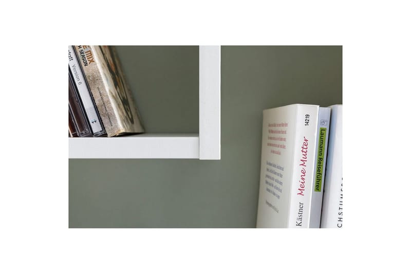 Vägghylla Wohnling melaminbelagd MDF, förvaringshylla, modern stil Vit - Vit - Förvaring - Hyllor - Bokhylla