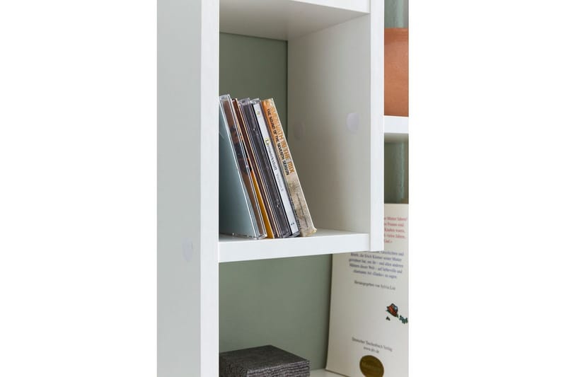 Vägghylla Wohnling melaminbelagd MDF, förvaringshylla, modern stil Vit - Vit - Förvaring - Hyllor - Bokhylla