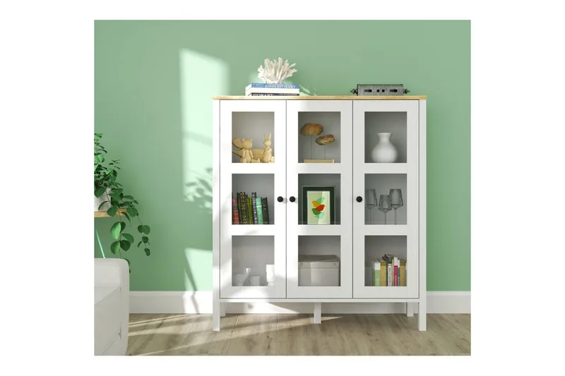 Cadrel Bokhylla 112 cm - Natur/Vit - Förvaring - Hyllor - Bokhylla