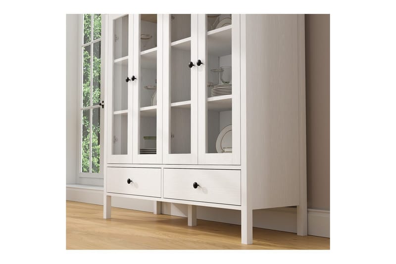 Cadrel Bokhylla 130 cm - Natur/Vit - Förvaring - Hyllor - Bokhylla