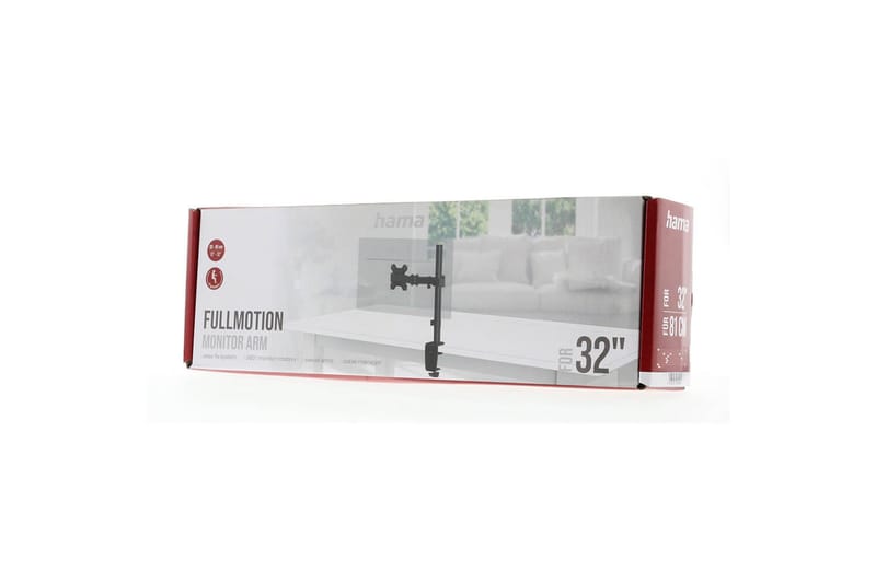 HAMA Monitorfäste För En Bildskärm XL Svart 13-32 - Möbler - Tillbehör & accessoarer - Bordstillbehör