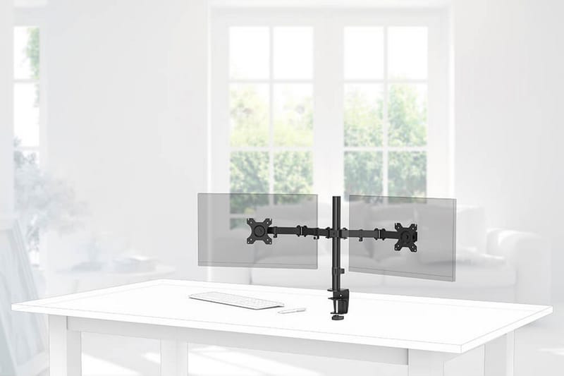 HAMA Monitorfäste För Två Bildskärmar 13- 32 - Möbler - Tillbehör & accessoarer - Bordstillbehör
