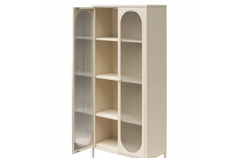 Högskåp Luna Pergament - Pergament - Förvaring - Skåp - Vitrinskåp