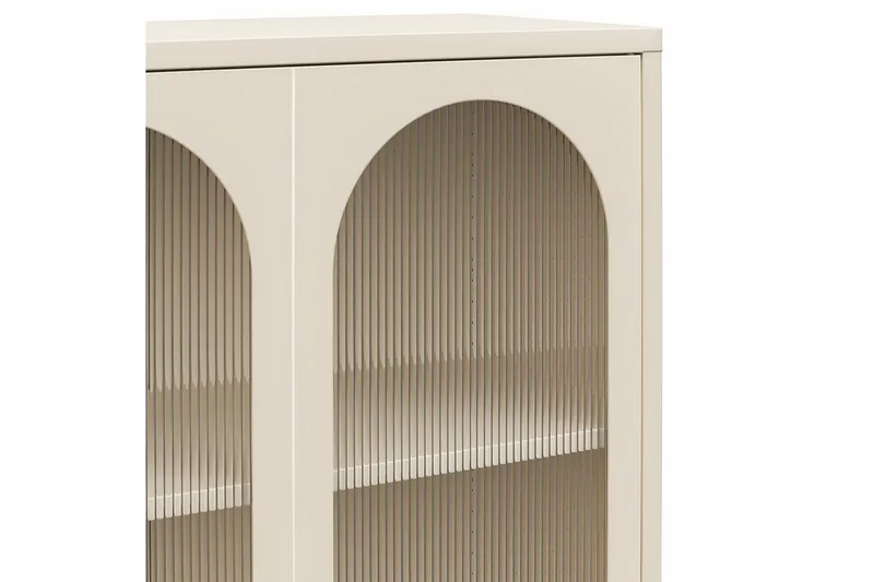 Högskåp Luna Pergament - Pergament - Förvaring - Skåp - Vitrinskåp