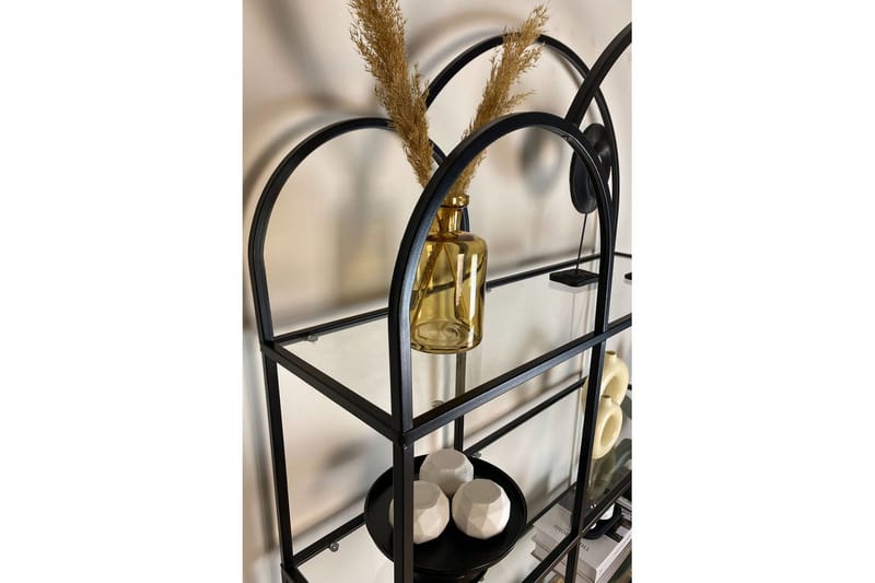 Hu Bokhylla 100 cm - Svart/Transparent - Förvaring - Hyllor - Bokhylla