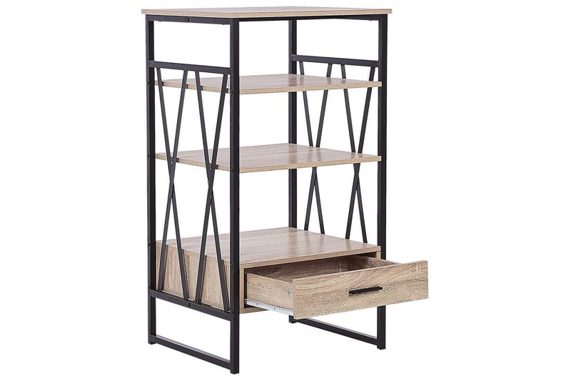 Keene Bokhylla 56 cm i Ek - Ljusbrun - Förvaring - Hyllor - Bokhylla