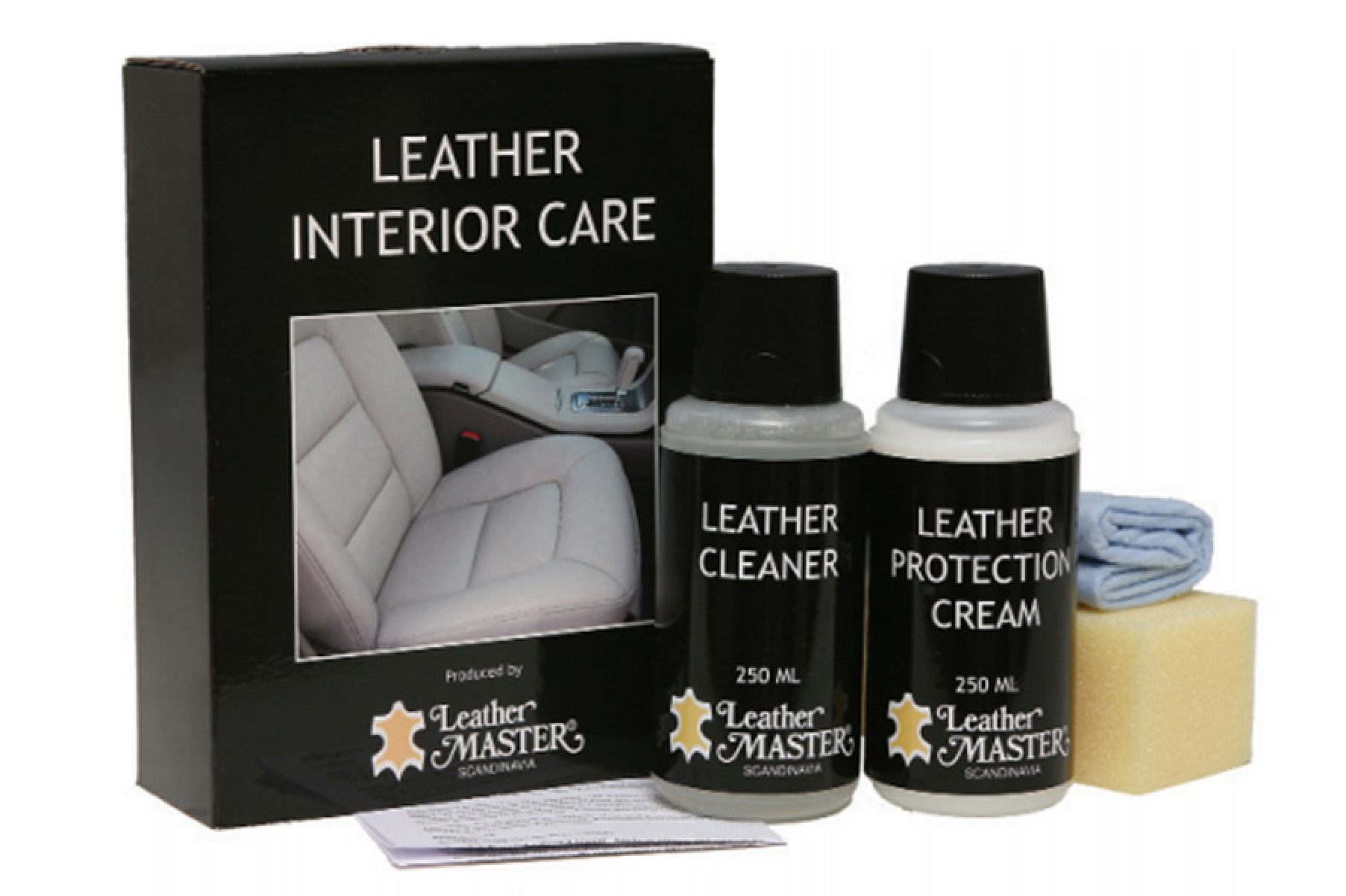 Leather Master LÄDERSKÖTSELPAKET för bilklädsel –