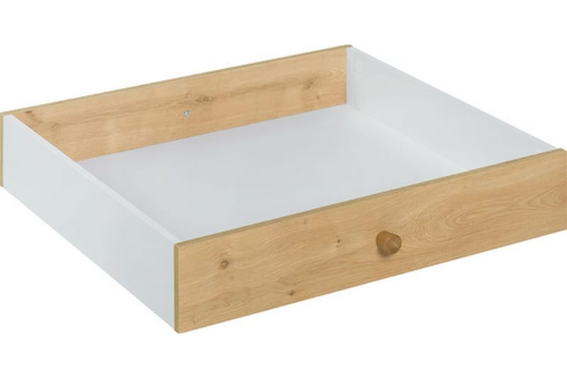 NATURE Låda till soffbord Vit/Natur